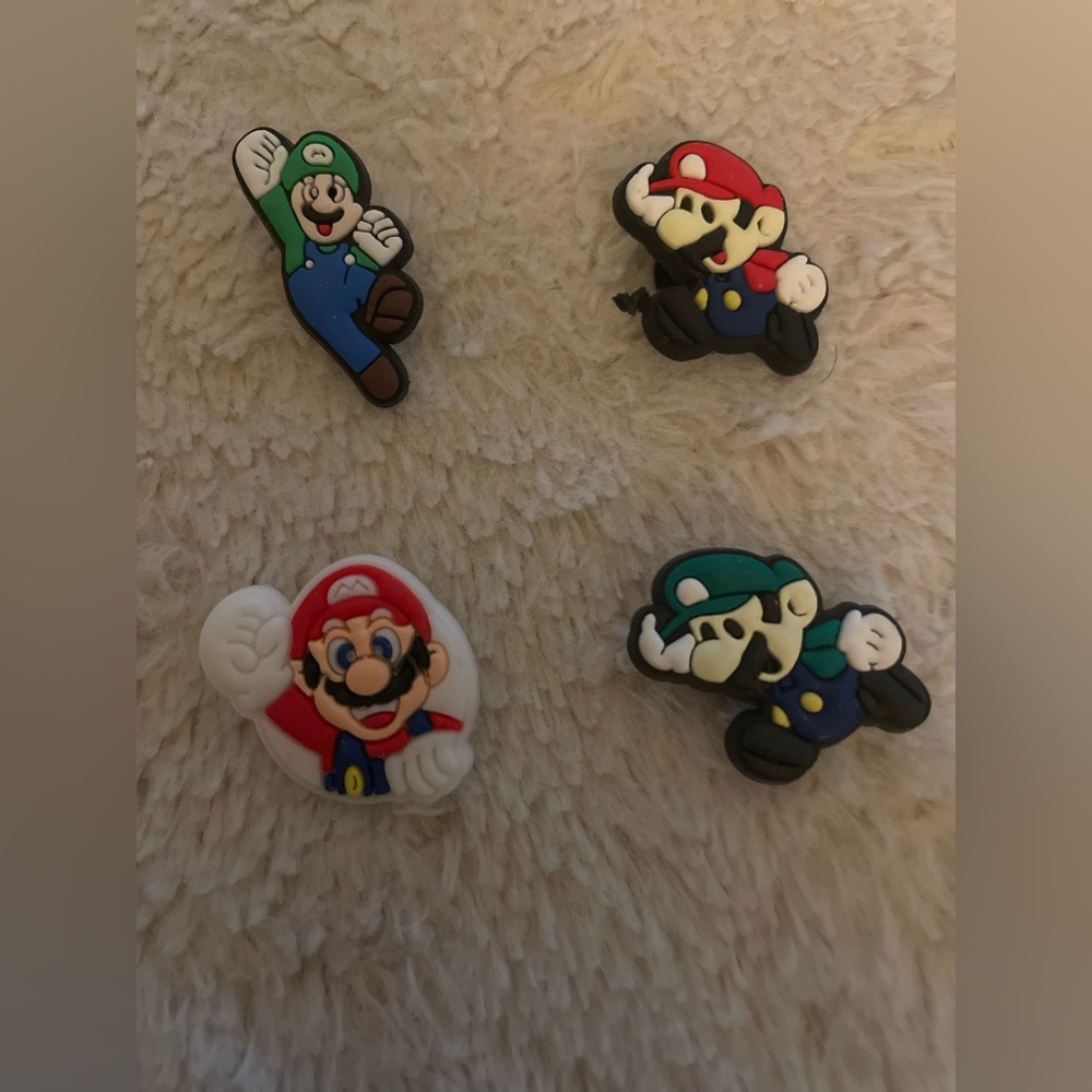 Super Mario croc charms , NEW